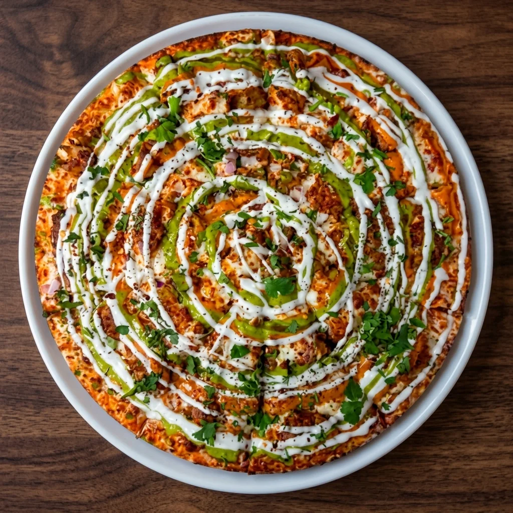 Samosa Chaat Pizza at City South Pizza in Winnipeg, MB
